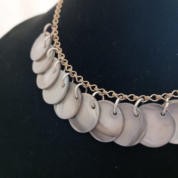 Silver Tone Necklace and Earrings Set - Picture 6 of 10